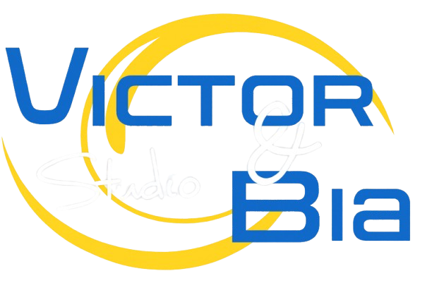 Logo salão Victor e Bia